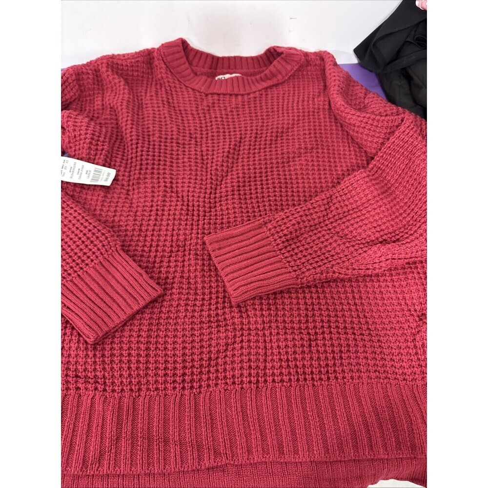 SO Goods For Life Dark Pink High Low Sweater Large New With Tags